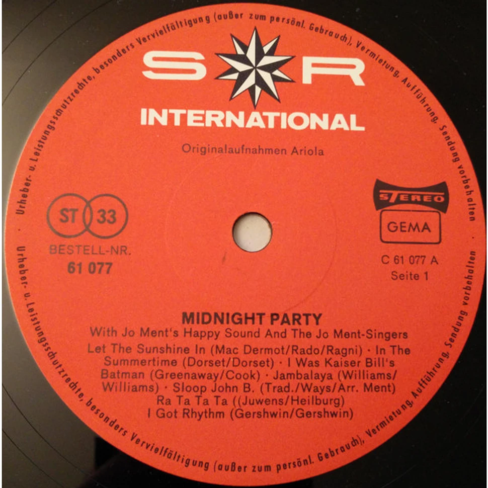 Jo Ment - Jo Ment's Midnight Party