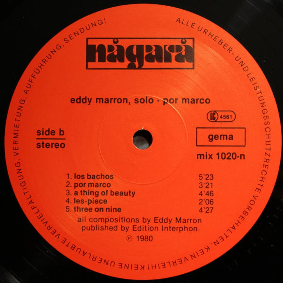 Eddy Marron - Solo - Por Marco