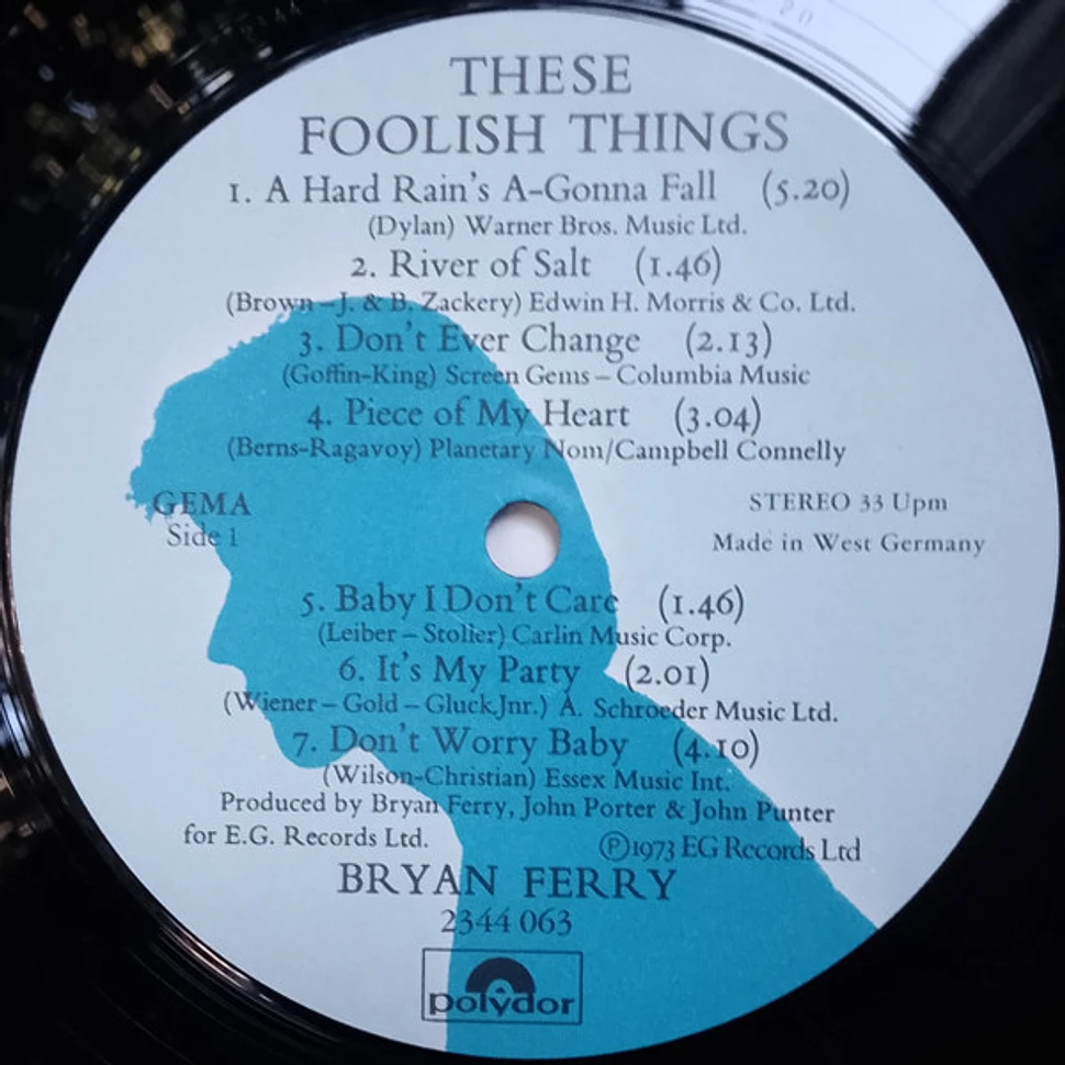 Bryan Ferry - These Foolish Things