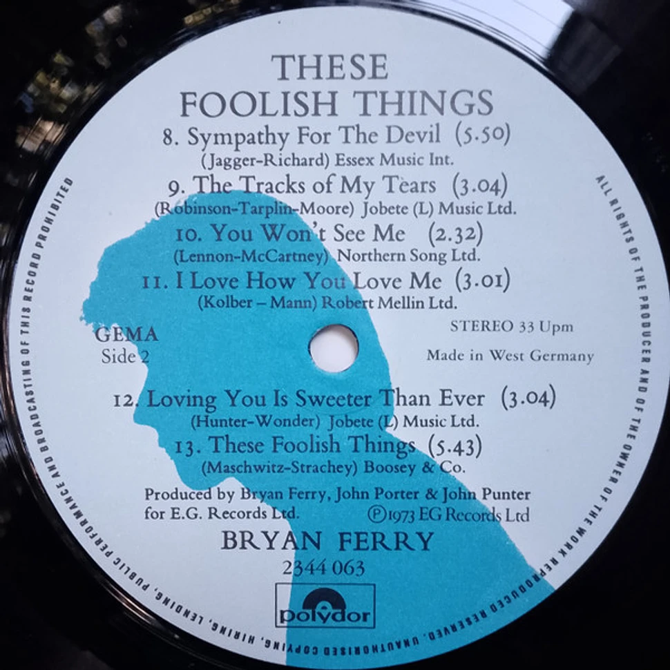 Bryan Ferry - These Foolish Things