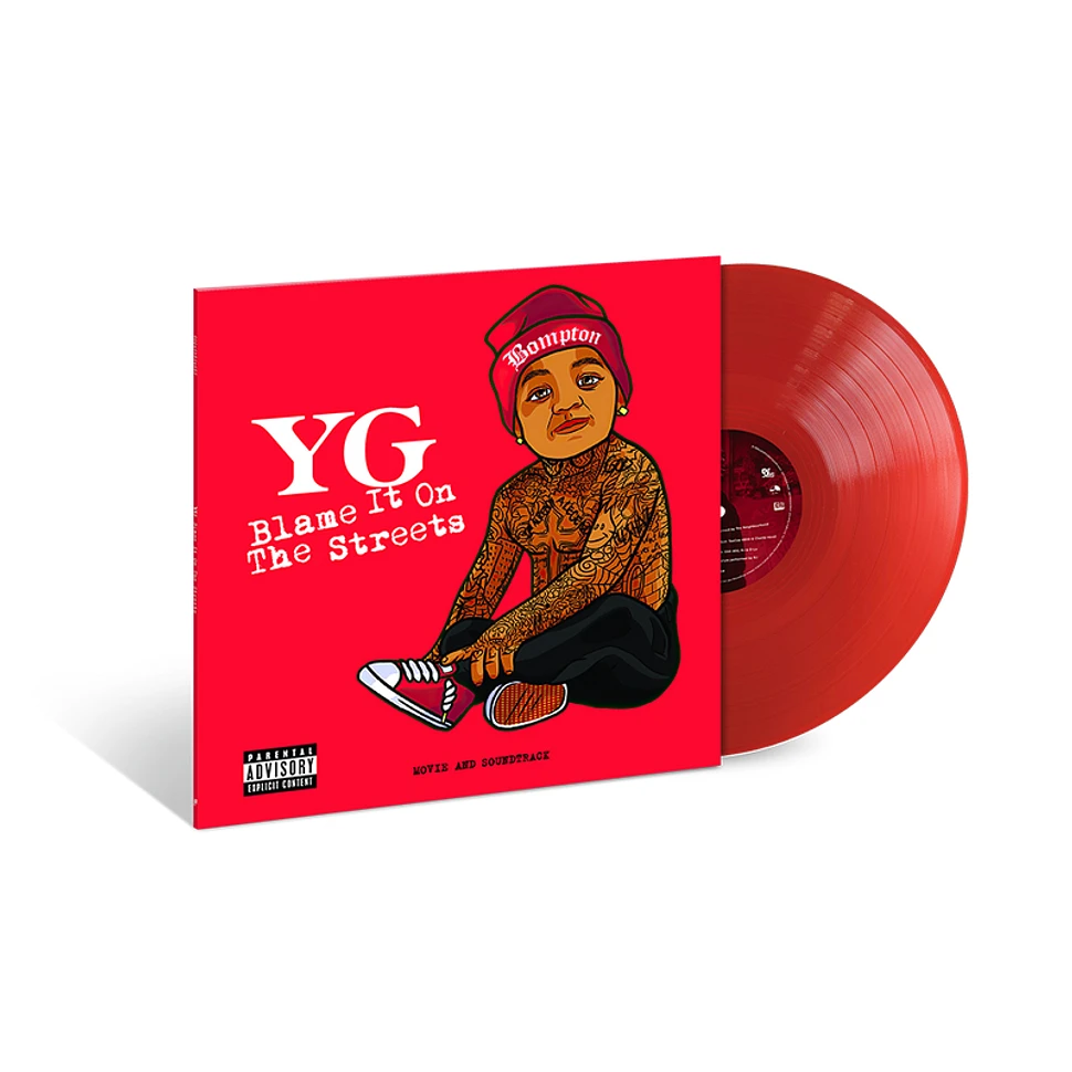 YG - Blame It On The Streets Clear Red Vinyl Edition