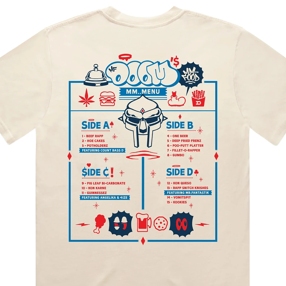 MF DOOM - MM..Food 20th Anniversary DOOM's Diner T-Shirt