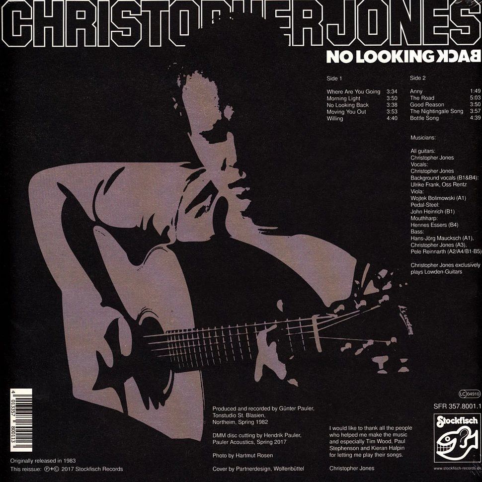 Chris Jones - No Looking Back Vin