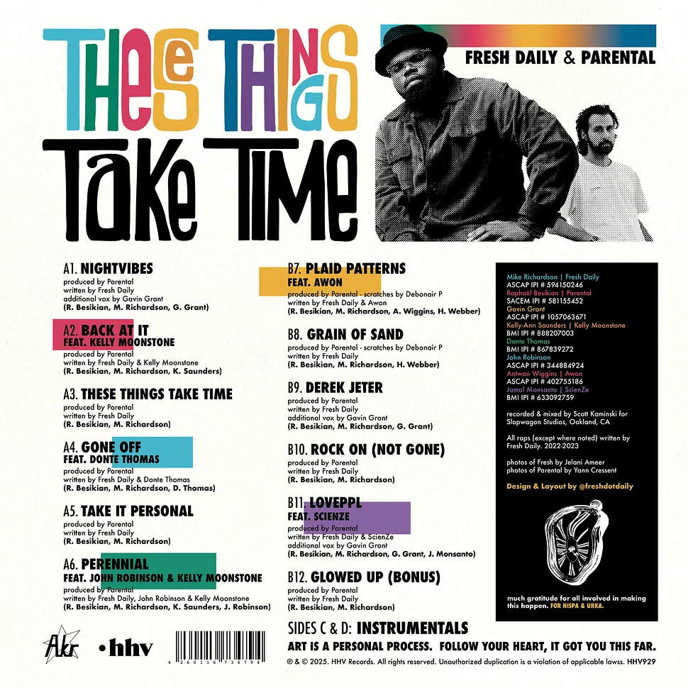 Fresh Daily & Parental (de Kalhex) - These Things Take Time