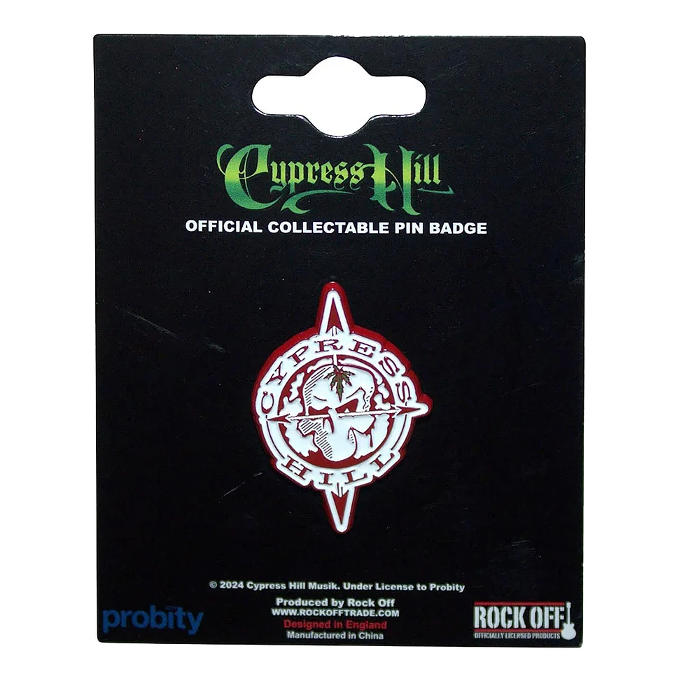 Cypress Hill - Skull Compass Pin Badge