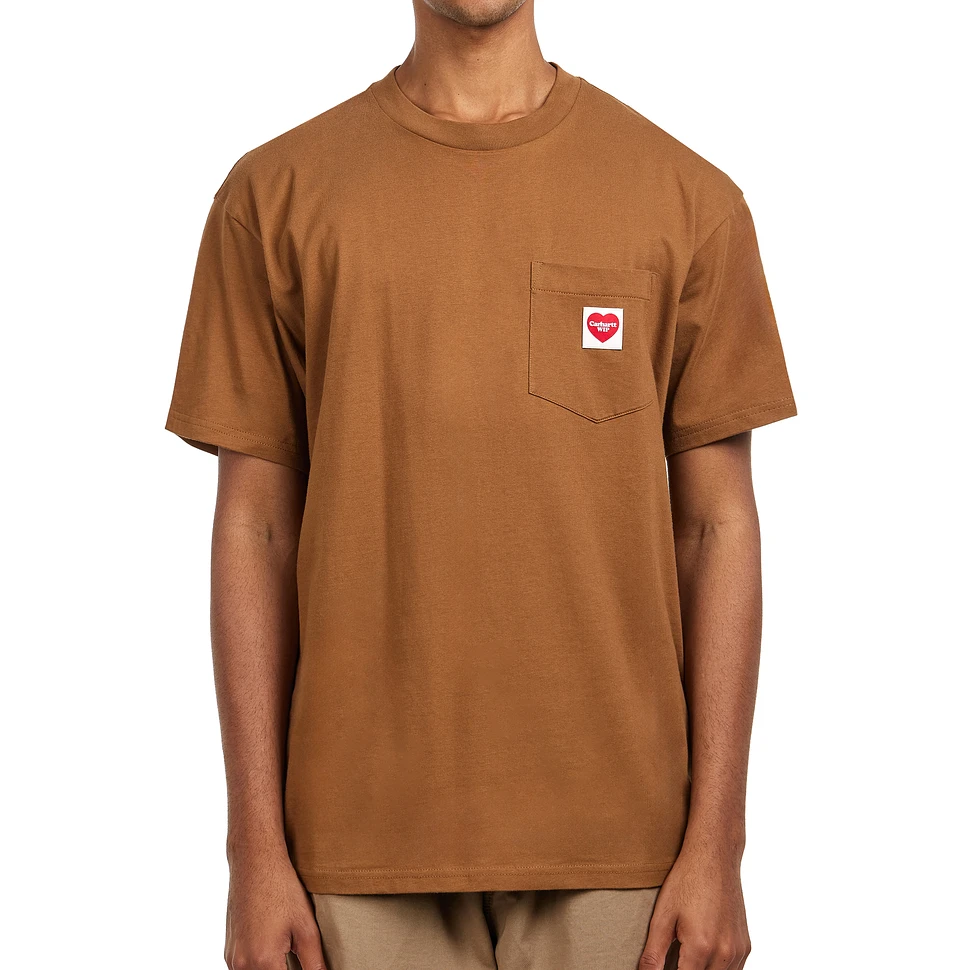 【carhartt】\"S/S Pocket Heart\"ハートロゴTシャツ/Hamilton‐B Carhartt WIP Pocket Heart T-Shirt | Black / Red | Official