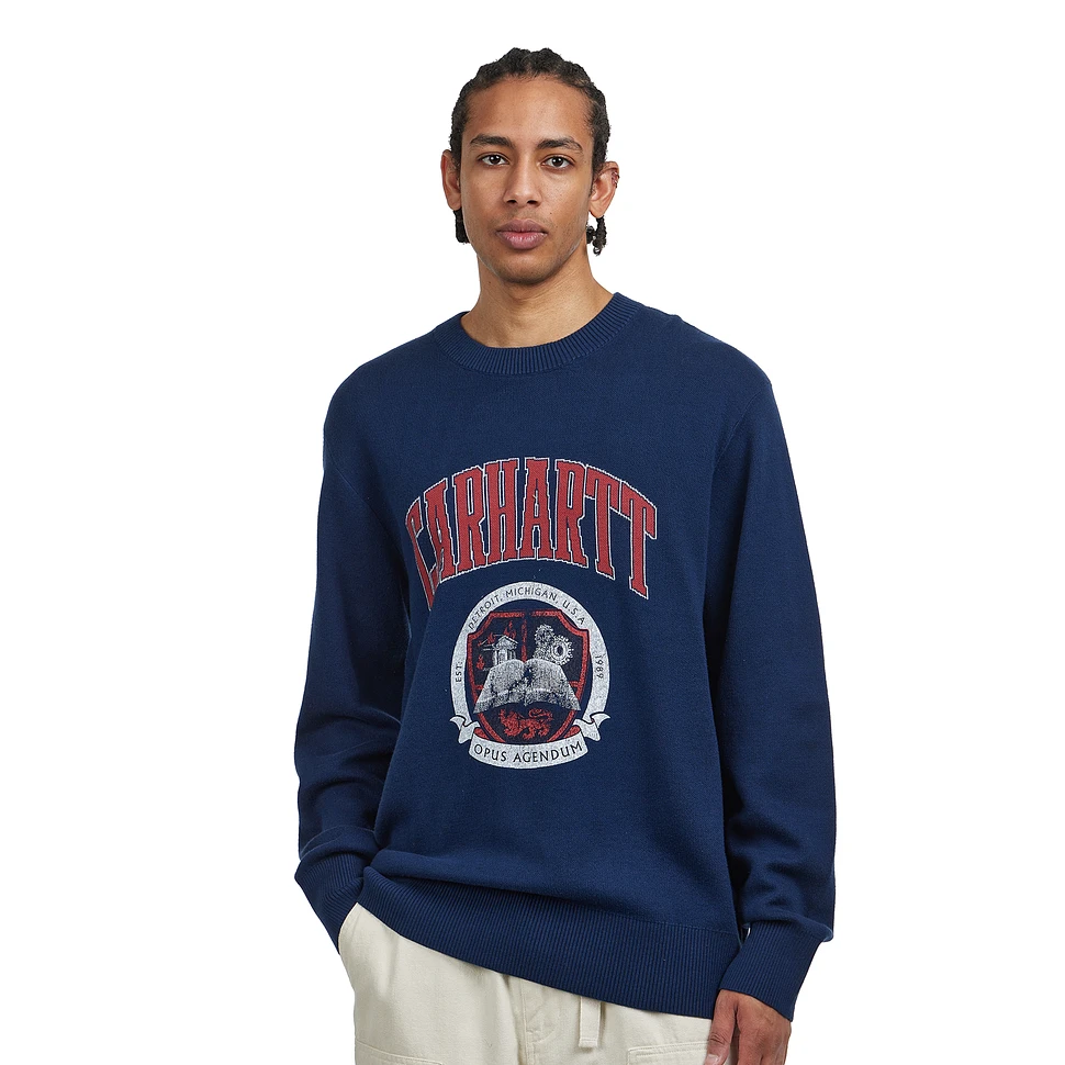 【送料&関税込】Carhartt Library College Sweater Carhartt WIP - Library College Sweater (Ink) | HHV