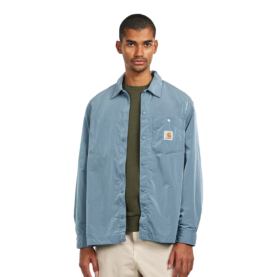 Carhartt WIP - Canby Shirt Jac (Clay Blue / White) | HHV