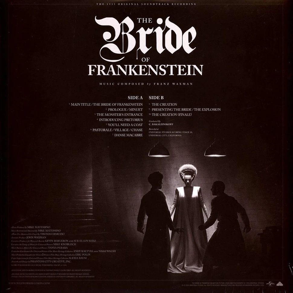 Franz Waxman - OST Bride Of Frankenstein Red & Yellow Vinyl Edition