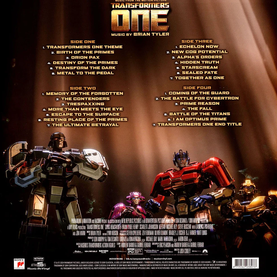 Brian Tyler - OST Transformers One