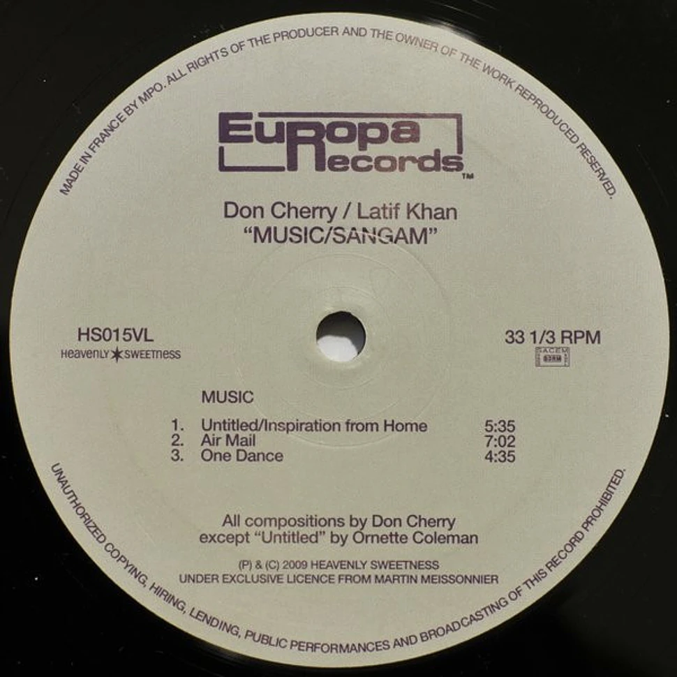 Don Cherry / Latif Ahmed Khan - Music/Sangam