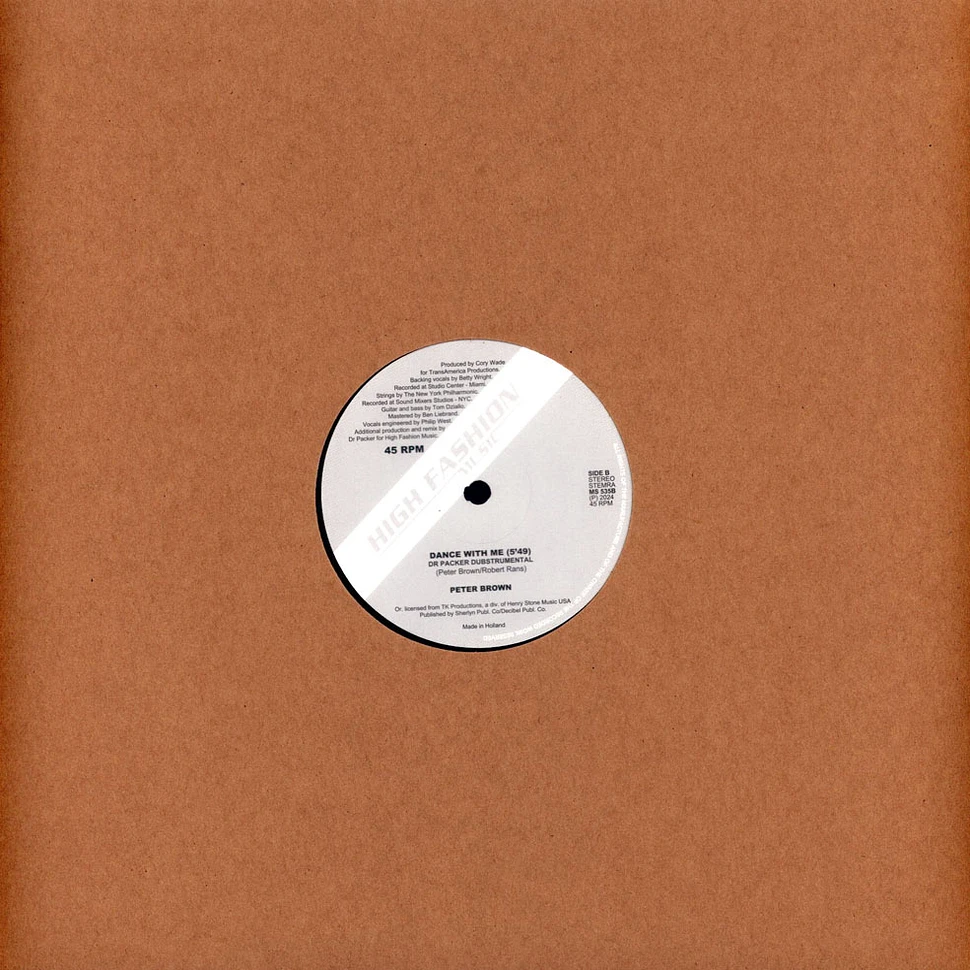 Peter Brown - Dance With Me (Dr Packer Remixes) 2024 Repress