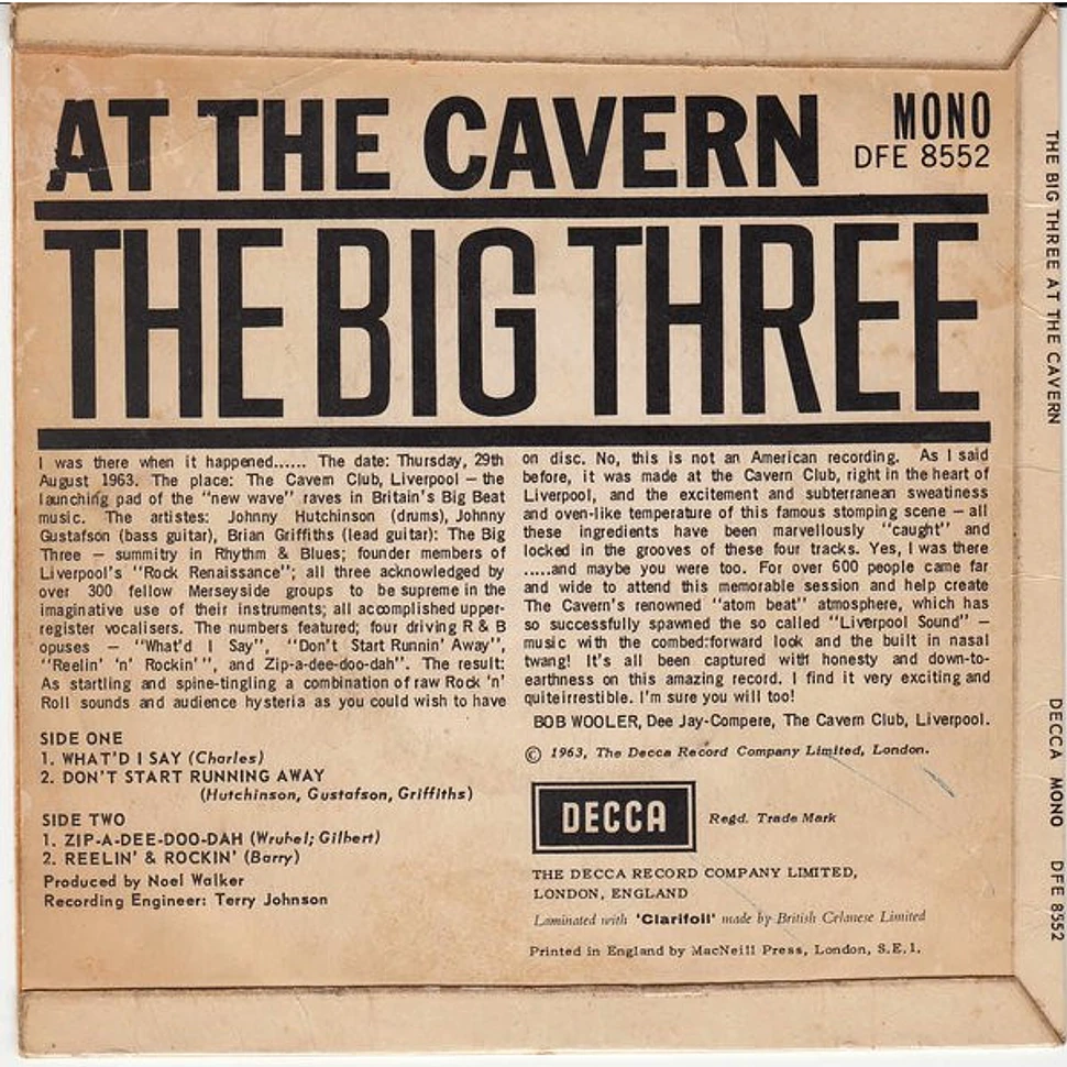 The Big Three - At The Cavern