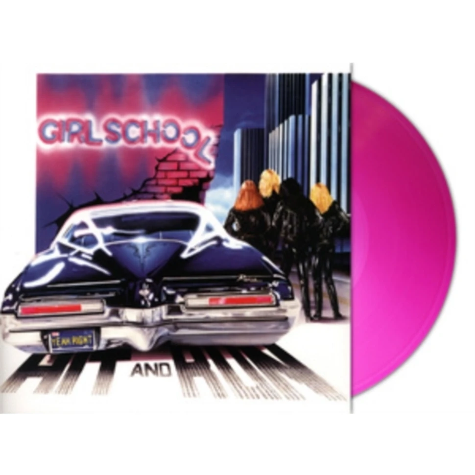 Girlschool - Hit And Run Magenta Vinyl Edition