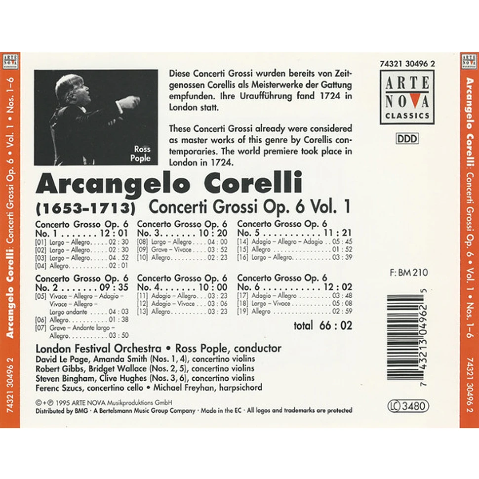 Arcangelo Corelli: Ross Pople, London Festival Orchestra - Concerti Grossi Op. 6 Vol. 1 Nos. 1-6