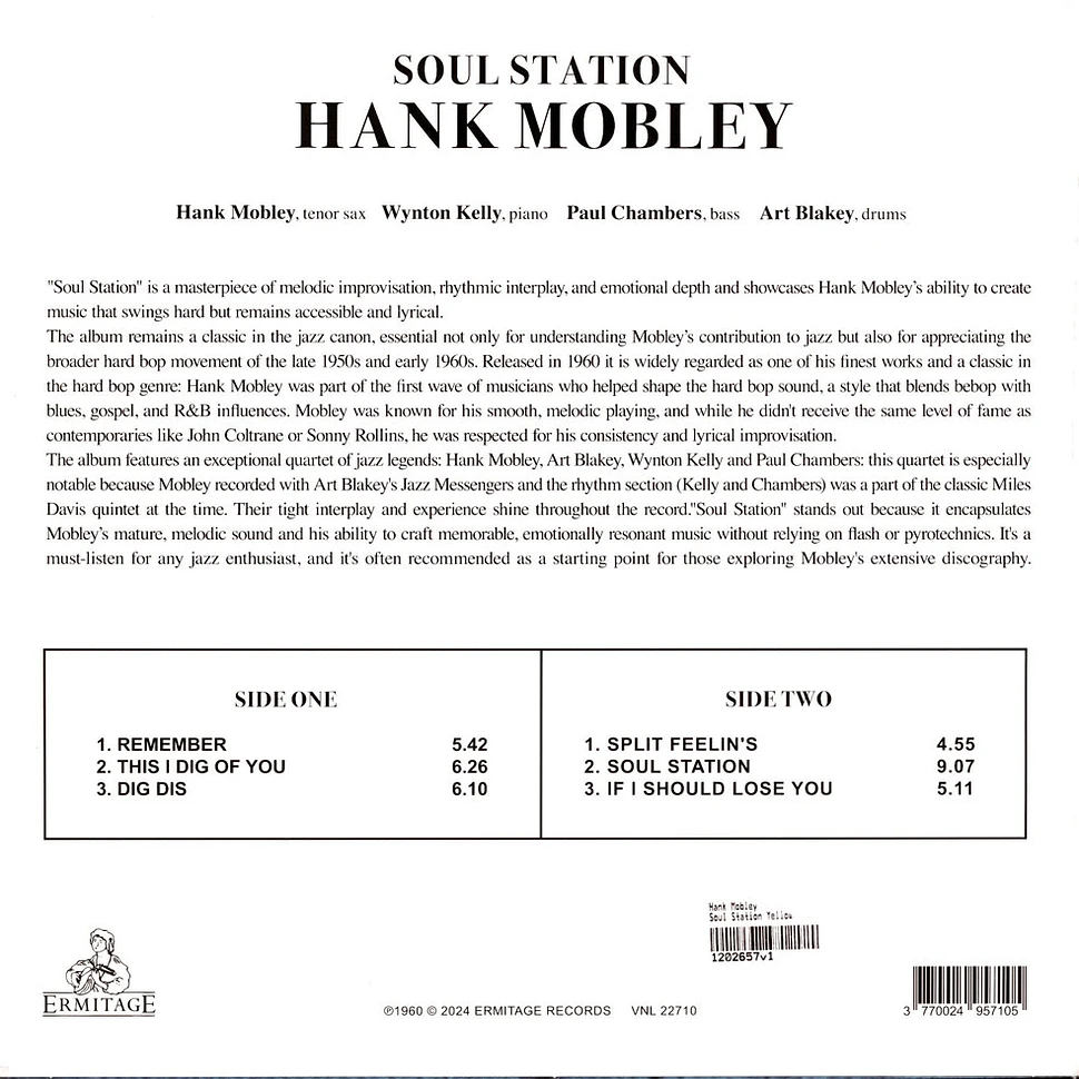 Hank Mobley - Soul Station Yellow Vinyl Edition