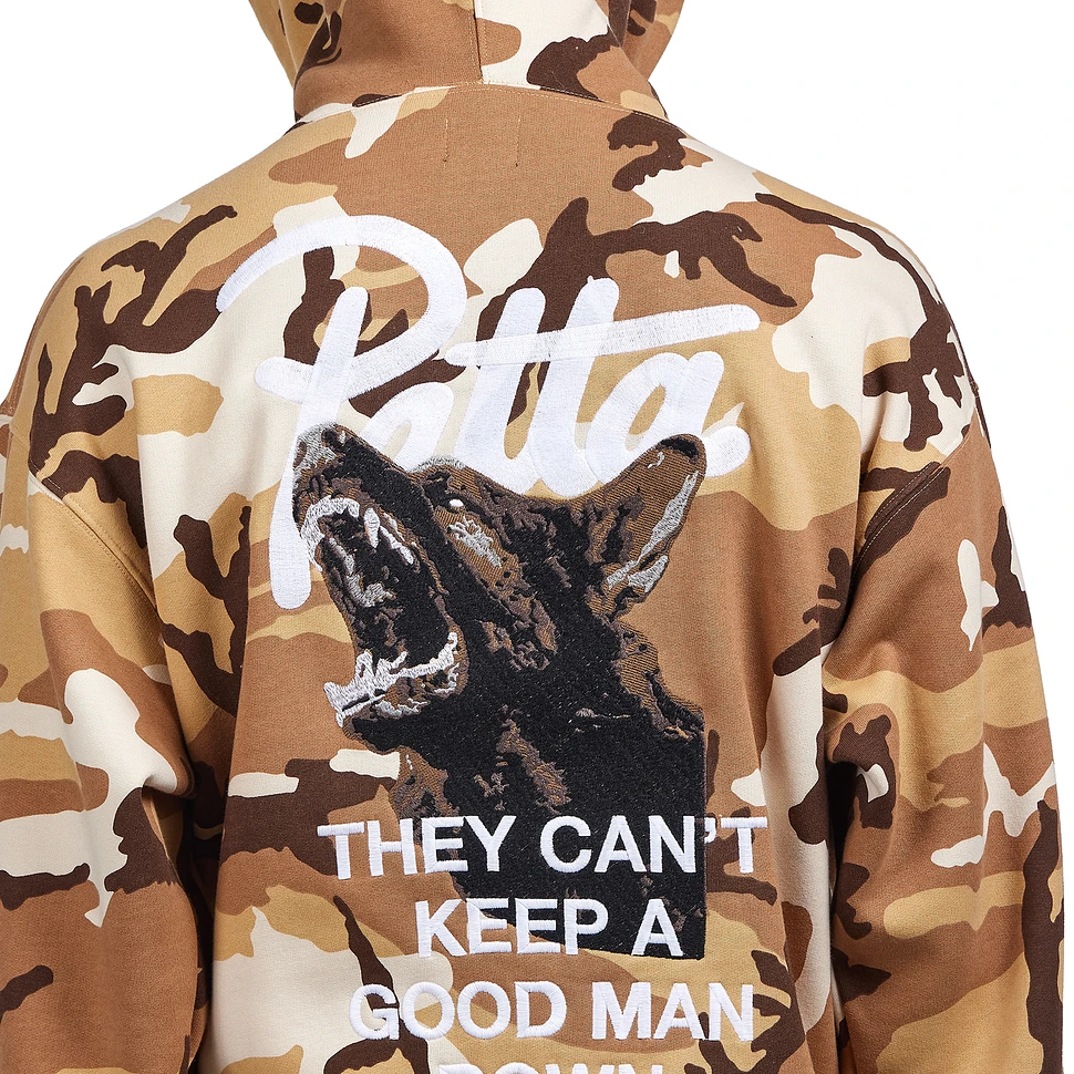 Patta - Bark Woodland Camo Boxy Hooded Sweater