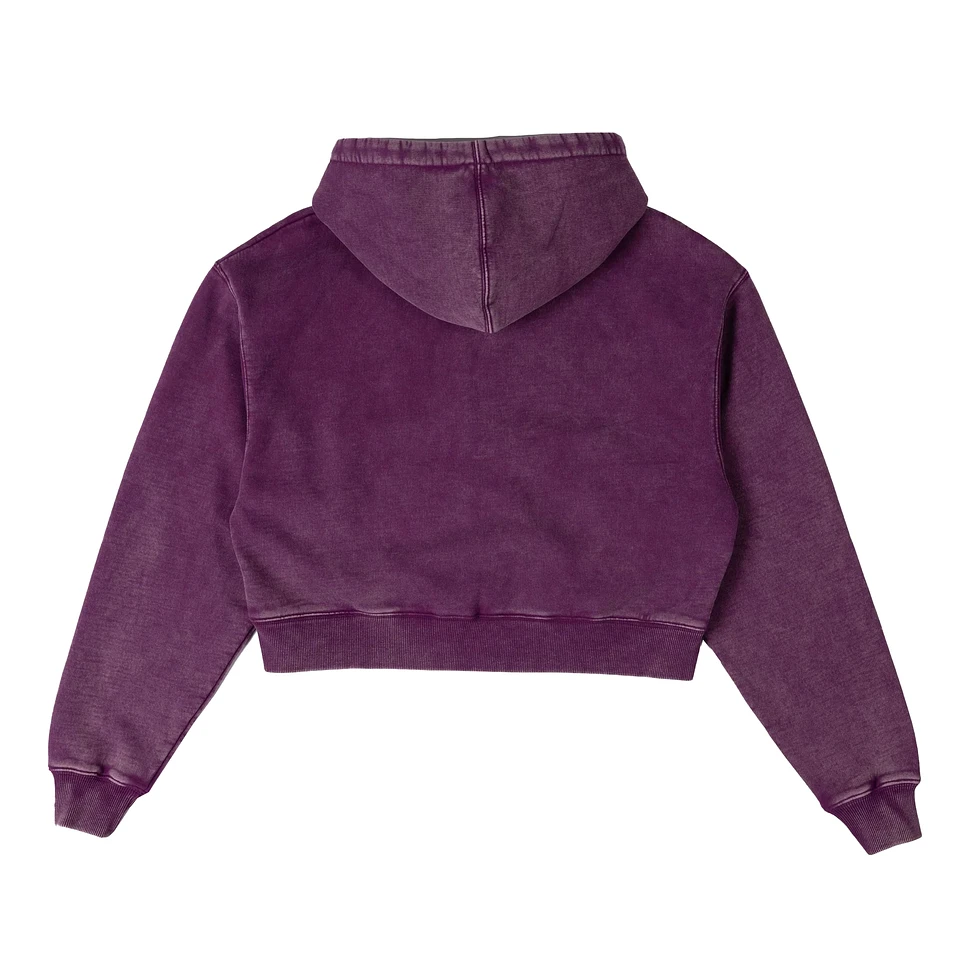 Patta - Femme Acid Wash Cropped Hooded Sweater
