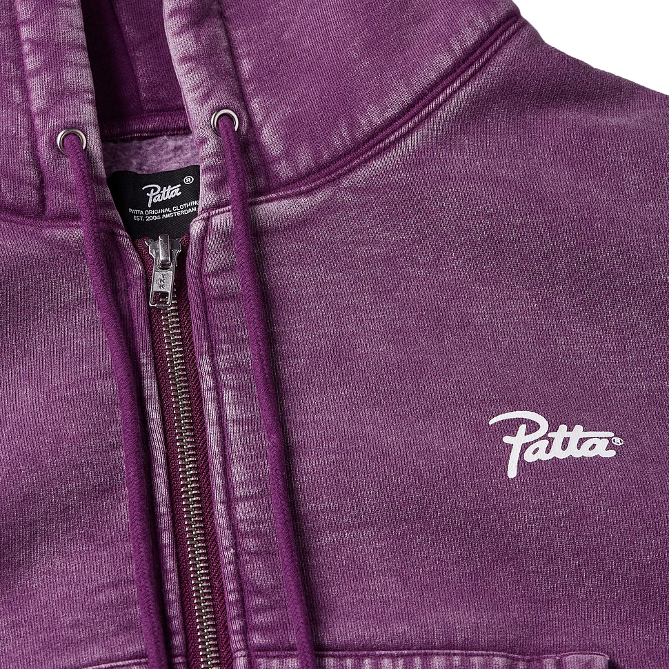 Patta - Femme Acid Wash Cropped Hooded Sweater