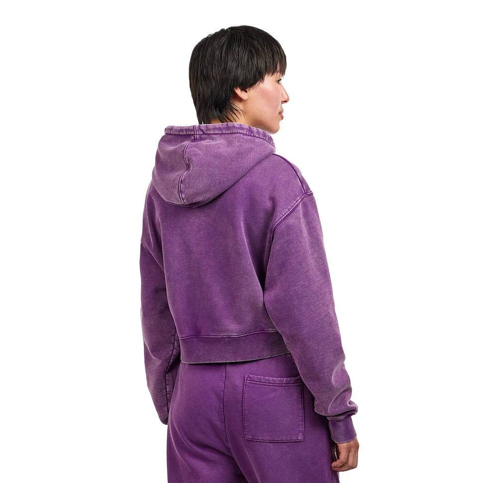 Patta - Femme Acid Wash Cropped Hooded Sweater