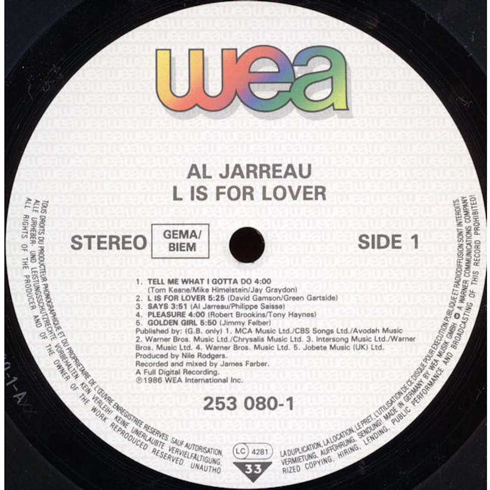 Al Jarreau - L Is For Lover