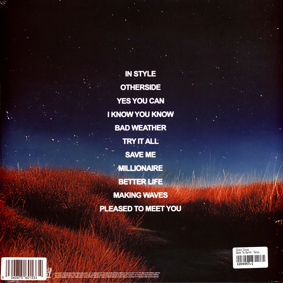 Glass Caves - Back To Earth 'Telescope Lens' Transparent Vinyl Vinyl Edition