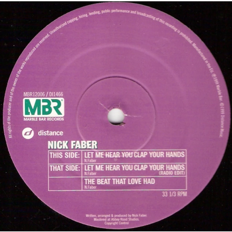 Nick Faber - Let Me Hear You Clap Your Hands