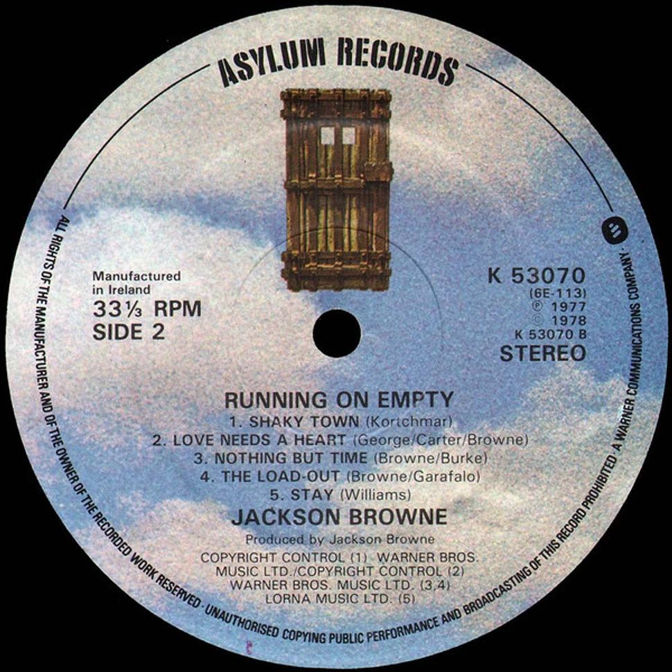 Jackson Browne - Running On Empty