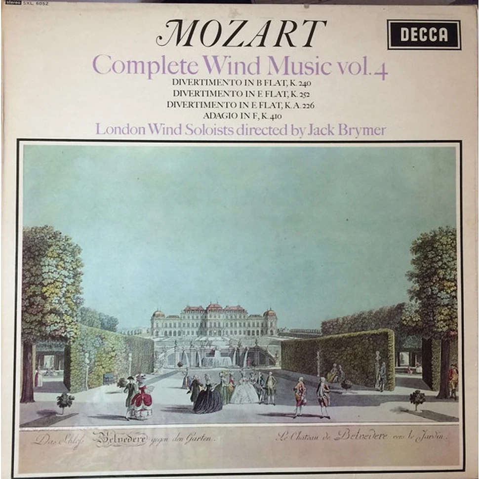 Wolfgang Amadeus Mozart, London Wind Soloists Directed By Jack Brymer - Complete Wind Music Vol.4