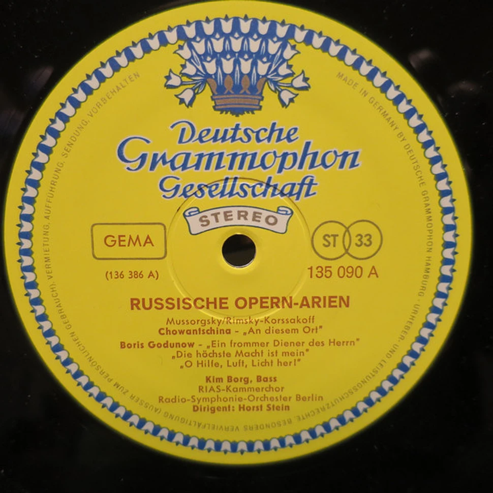 Kim Borg, Radio-Symphonie-Orchester Berlin, Horst Stein - Russische Opern-Arien