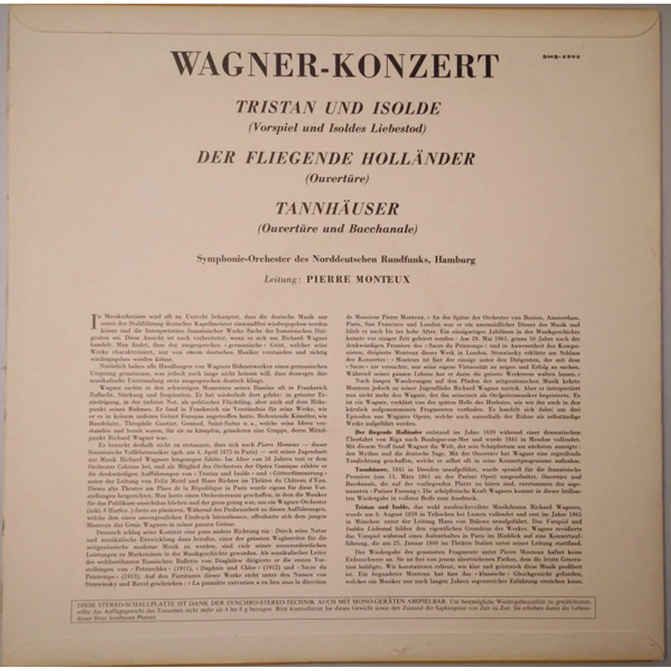 Richard Wagner, Pierre Monteux, Orchester Des NWDR Hamburg - Wagner Konzert