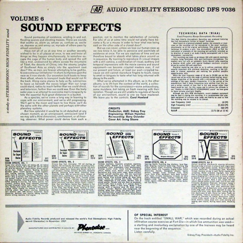 No Artist - Sound Effects Volume 6