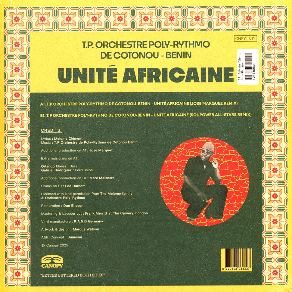 T.P. Orchestre Poly-Rythmo De Cotonou Benin - Unite Africaine