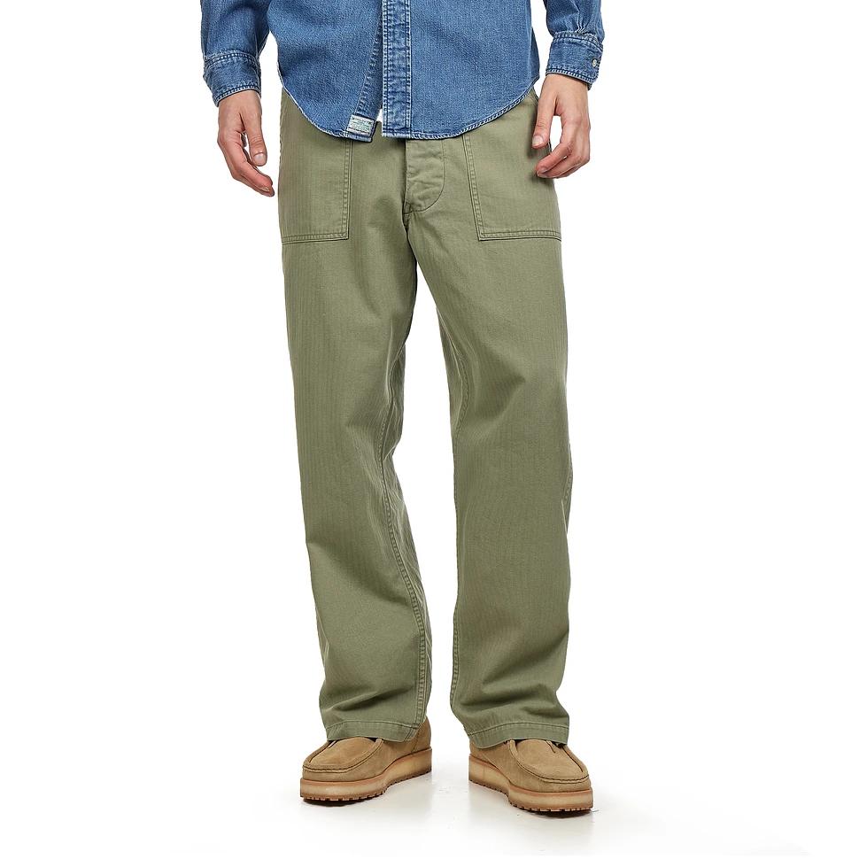 パンツ orslow Herringbone Twill Fatigue Pa orSlow - Herringbone Twill Summer Fatigue Pants (Green) | HHV