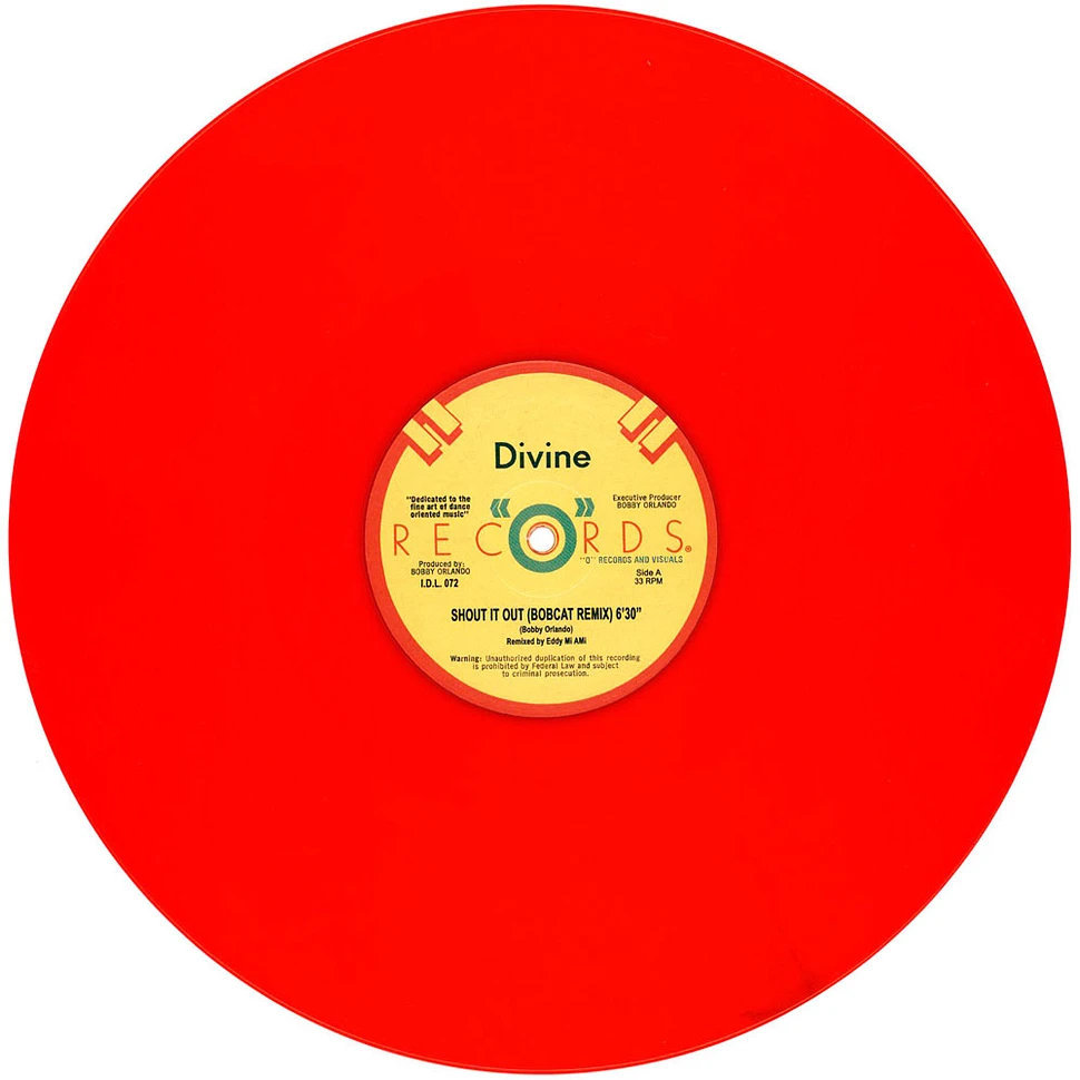 Divine - Shout It Out Red Vinyl Edtion