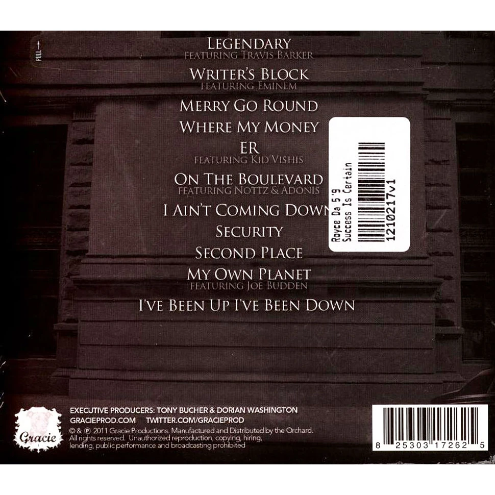 Royce Da 5'9" - Success Is Certain