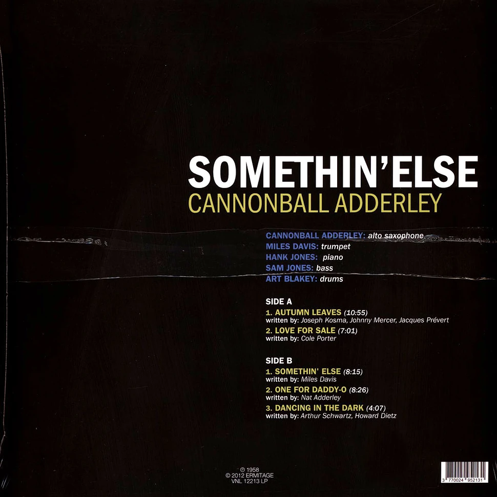 Cannonball Adderley - Somethin Else Clear Vinyl Edition