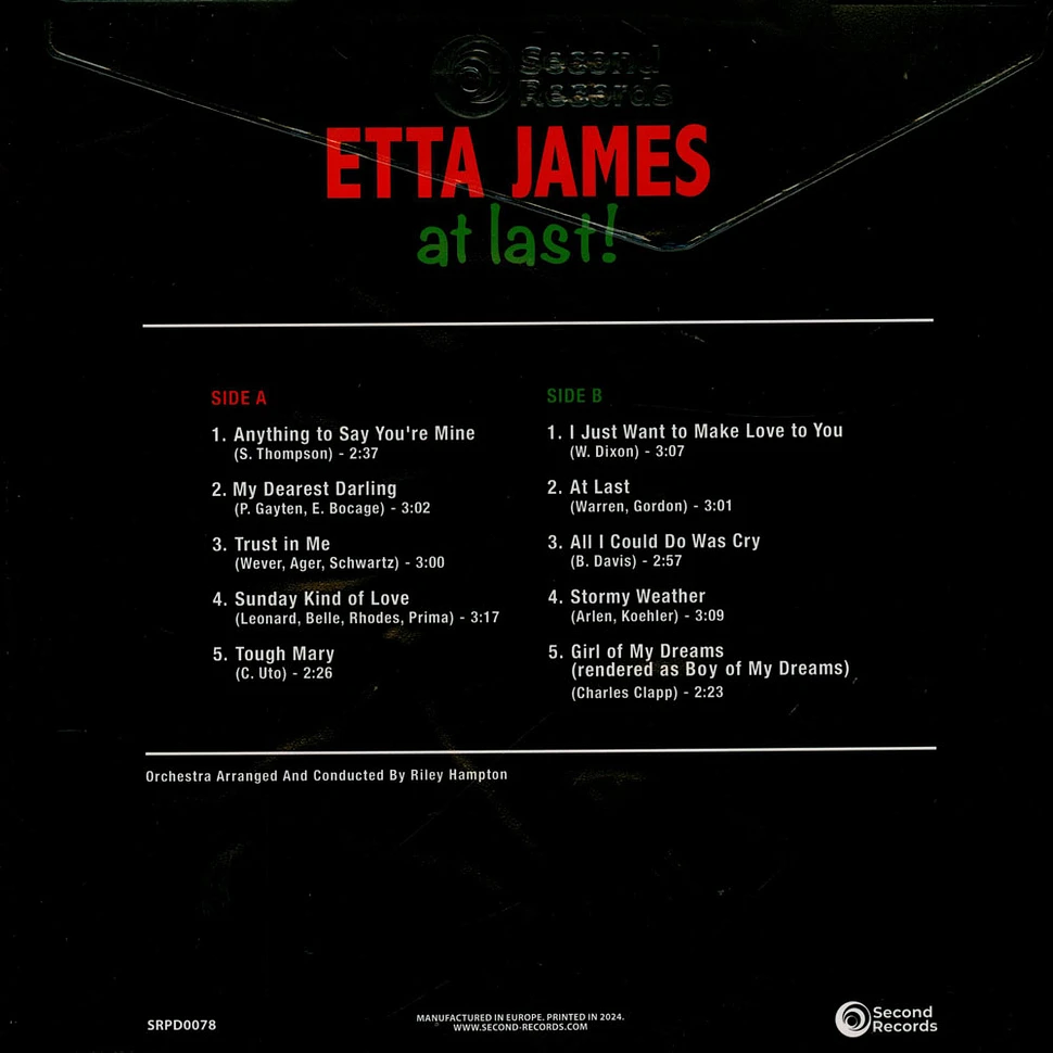 Etta James - At Last Olive Marble Vinyl Edition