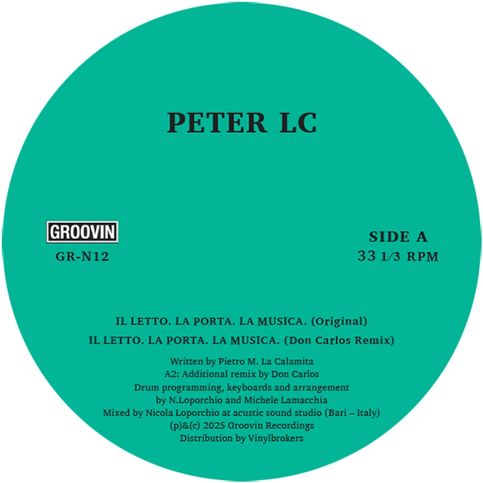 Peter LC - Il Letto. La Porta. La Musica.