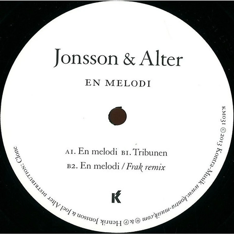 Jonsson/Alter - En Melodi