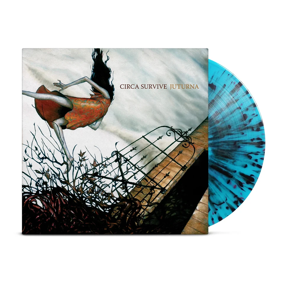 Circa Survive - Juturna Pale Blue With Black Splatter Vinyl Edition