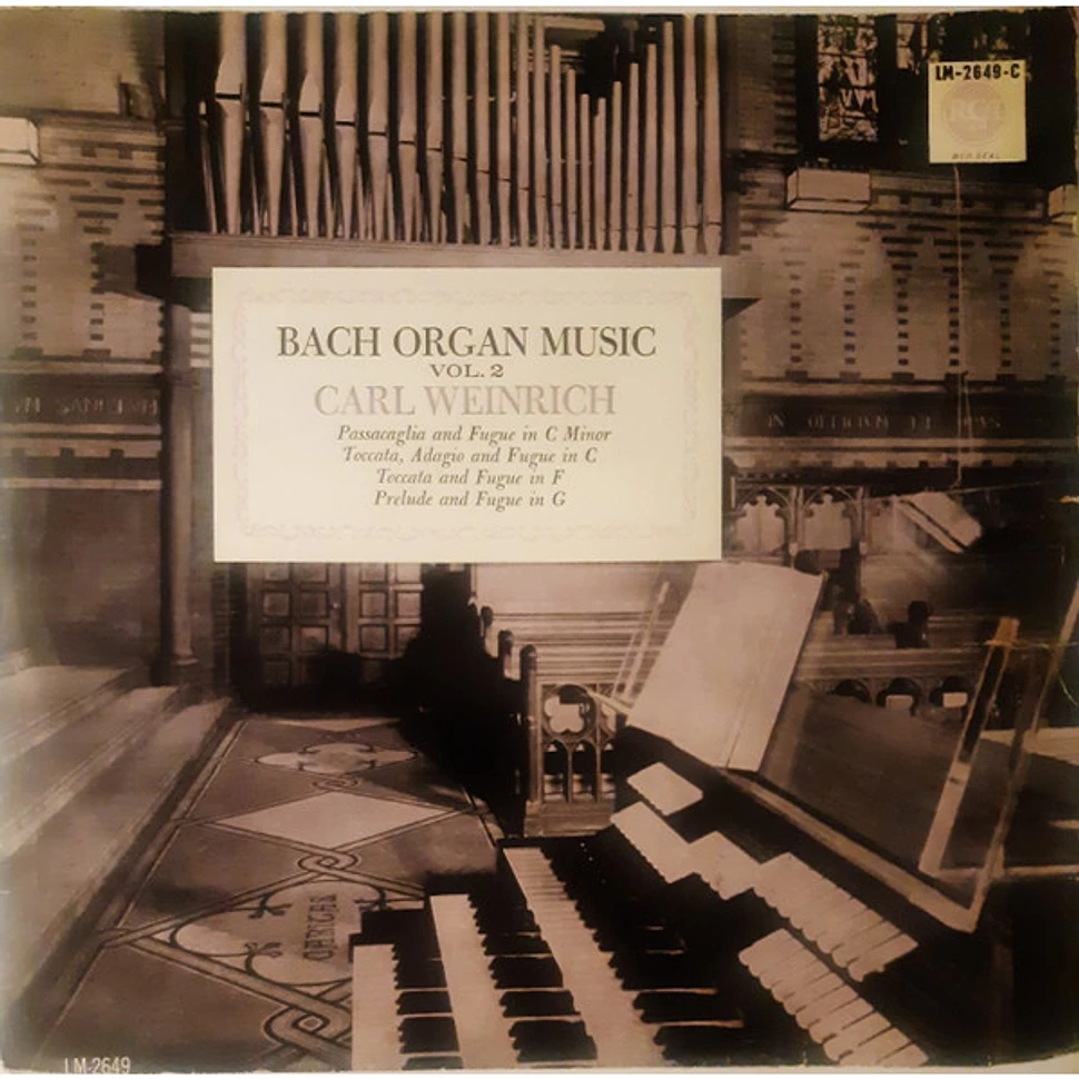 Johann Sebastian Bach, Carl Weinrich - Bach Organ Music (Vol. 2)