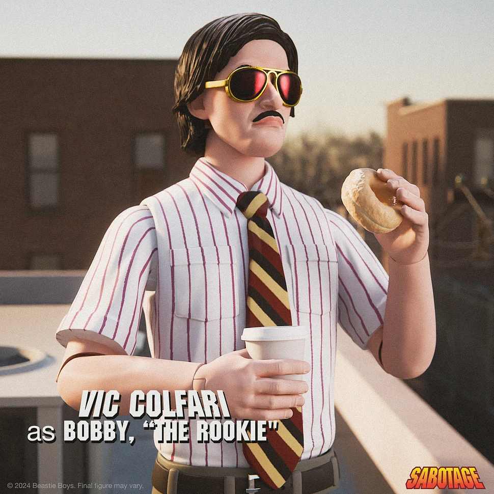 Beastie Boys - Sabotage - Vic Colfari As Bobby, “The Rookie” - Ultimates! Action Figure