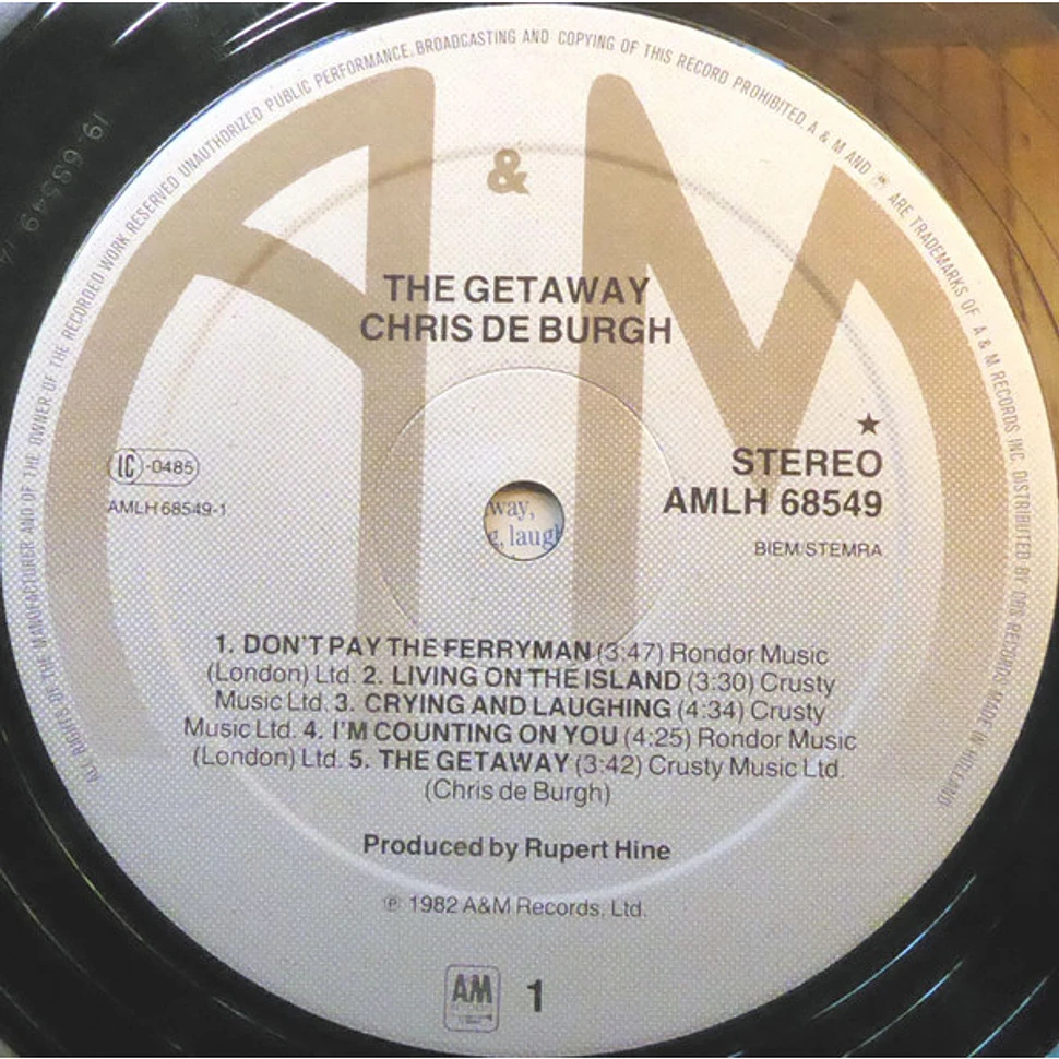 Chris de Burgh - The Getaway