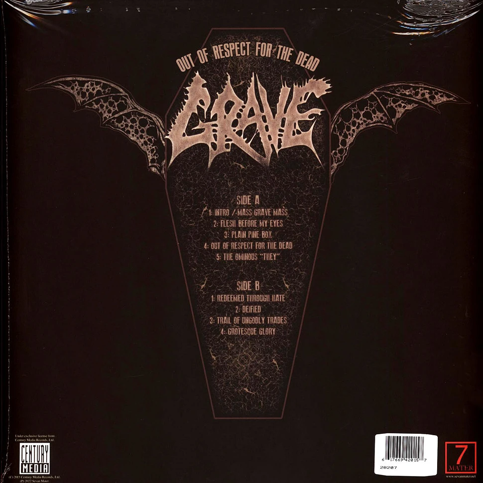 Grave - Out Of Respect For The Dead Silver Vinyl Edition