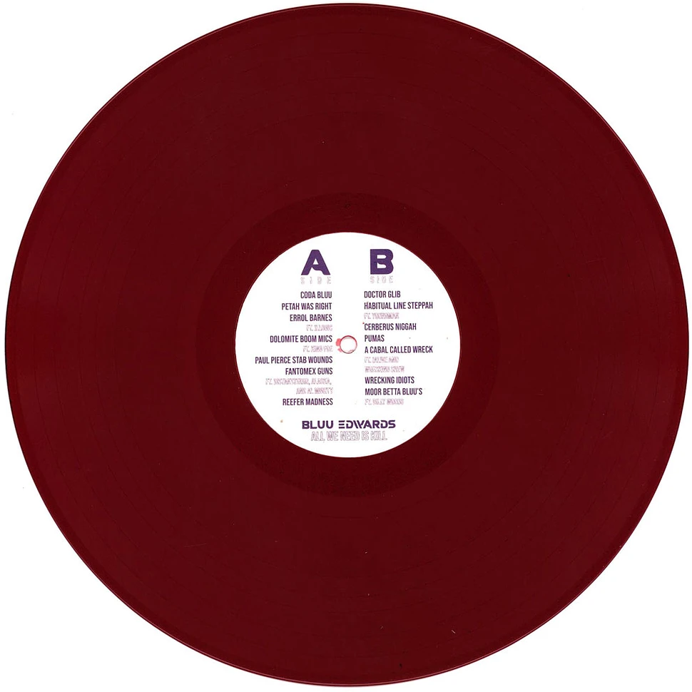 Bluu Edwards - All We Need Is Kill Purple Vinyl Edition