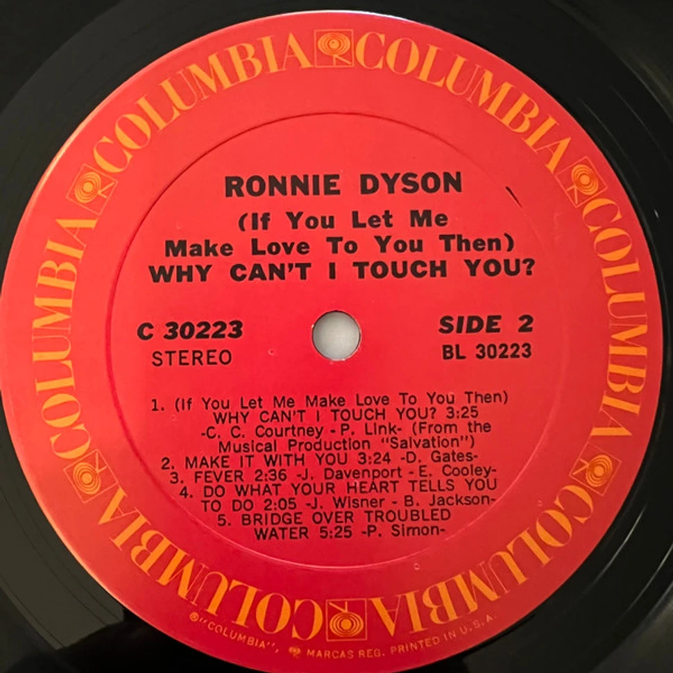 Ronnie Dyson - (If You Let Me Make Love To You Then) Why Can't I Touch You?