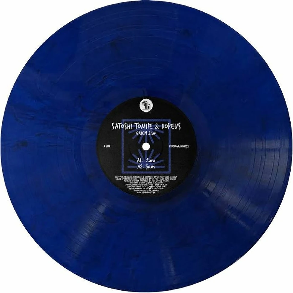 Satoshi Tomiie & Dopeus - Gaien 2am Blue Marbled Vinyl Edtion