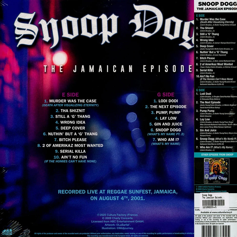 Snoop Dogg - The Jamaican Episode Record Store Day 2025 Purple Vinyl Edition