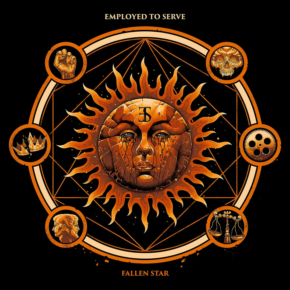 Employed To Serve - Fallen Star Orange Black Vinyl Edition